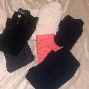 6 pairs of girls pants